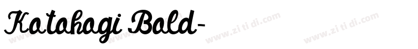 Kotohogi Bold字体转换